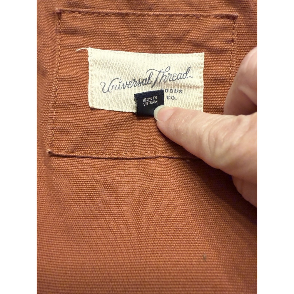 Y2k Universal Thread Burnt Orange Jacket With Hoo… - image 8